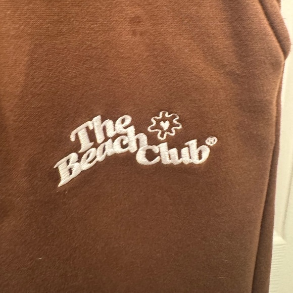 The Beach Club Brown Sweatpants with White Drawstring Size XL - Picture 11 of 12